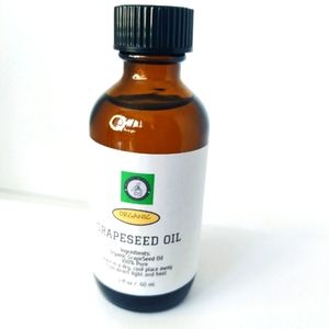 Grapeseed oil, Organic Grape Seed Oil, 100% Pure Natural Unrefined Organic Oil.